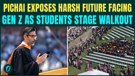 SHOCKING Stanford Walkout During Sundar Pichai Speech | Google CEO Sounds Alarm on WAR, AI