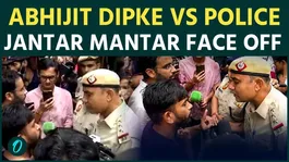 Abhijit Dipke &amp; Ashutosh Ranka Confront Police at Jantar Mantar | Dramatic Face-Off Caught on Camera