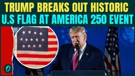 U.S 250th Independence Day Celebrations: Trump Displays Historic U.S Flag From 1777 | WATCH