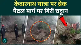 Kedarnath Yatra stopped: Kedarnath Dham pilgrimage banned, rock falls on the way |