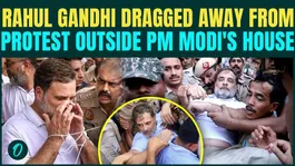Rahul Gandhi DRAGGED By Police During Protest In Front Of PM House, Priyanka, Kharge DETAINED On Cam