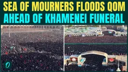 AERIAL FOOTAGE Of Khamenei Funeral In Qom: Massive Crowd Honors Iran's Supreme Leader