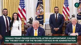 Kash Patel and Alexis Wilkins Meet Donald Trump After FBI Oath ...