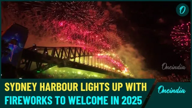 Australia Welcomes 2025 with Dazzling Fireworks at Sydney Harbour
