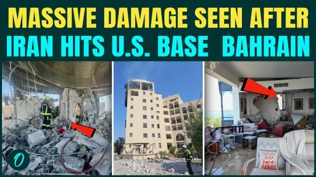 Iran BOMBS U.S. Base In Bahrain: FOOTAGE Shows Heavy DAMAGE After Retaliatory Strikes
