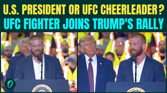 Trump JOINED By UFC Penn State Legend Bo Nickal On Stage, U.S President Or UFC Cheerleader?