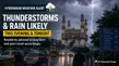 Thunderstorms, Rain Likely Across Parts Of Hyderabad This Evening; Residents Advised Caution