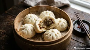 Steamed Buns With BBQ Pork Recipe: Classic Dumpling-Style Steam Buns with Savoury Filling