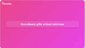 School transport donation: Gurudwara Sahib of Johannesburg gifts mini-bus for children