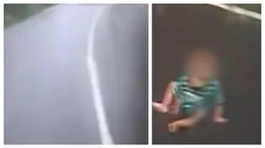 Heart-Stopping Moment In Kerala: Driver Spots Baby Crawling On Road In Malappuram