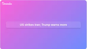 US airstrikes on Iran as Trump warns of further action amid regional retaliation