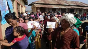 Re-settled Bru migrants cast their vote the first time in Tripura