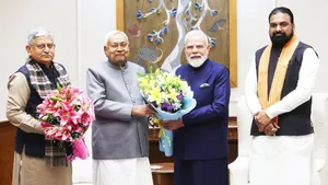 Nitish Kumar Meets PM Modi and Amit Shah After NDA’s Big Bihar Win