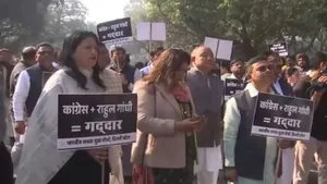 BJP Hits Roads, Demands Rahul Gandhi Apology After AI Summit Disruption in Delhi