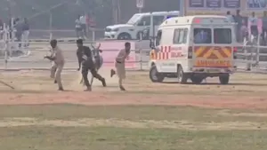 Bihar: Stray Bull Sparks Panic Among Police at BIADA Campus Barauni Helipad