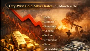 Gold Silver Rate Today, 13 March 2026: City-Wise Prices Down Across India; MCX Gold, Silver Ease