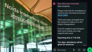 Attend The Event To Get Attendance! Galgotias University Forced Students To Attend PM's Airport Inauguration?