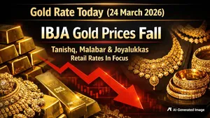Gold Rate Today (24 March 2026): IBJA Rates Drop Sharply As Tanishq, Malabar, Kalyan Joyalukkas Prices Slip