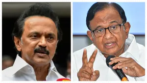 Tamil Nadu Elections: Sonia's  Envoy Chidambaram Meets Stalin to Bridge Gap As Cong Demands More Seats