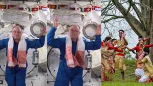 Assam S Bihu Reaches Space As Nasa Astronaut Mike Finke Performs On Iss Watch 8063011.html
