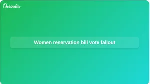 Women reservation bill defeated in Lok Sabha; BJP women MPs protest in Parliament complex