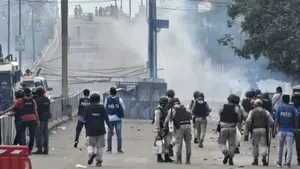 Manipur Violence: Tensions Rise As COCOMI Protest Turns Violent, Police Use Tear Gas To Stop March To CM