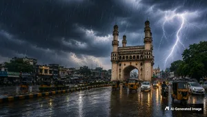 Telangana Weather Update Thunderstorms Rain Likely In Hyderabad And Several Districts Tonight 8104965.html