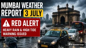 Mumbai Weather Report For 3 July Red Alert Heavy Rain And High Tide Warning Issued 8135707.html