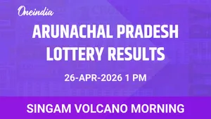 Arunachal Pradesh, Singam Volcano Morning, Winners, 26 April — Sunday Draw Results And Prize Breakdown