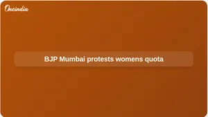 Womens Reservation Act row: BJP Mumbai accuses Congress of delaying womens quota, stages Dahisar protest