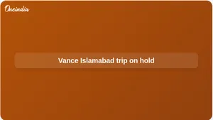 Iran peace talks: JD Vance Islamabad visit paused as Tehran delays response on ceasefire