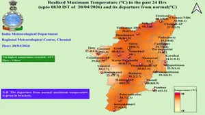 Tamil Nadu Weather: 41°C in Vellore; No Heatwave Alert Despite Rising Mercury
