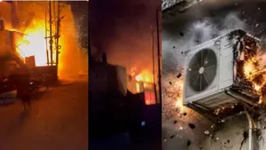 One Killed In Massive AC Blast In Ghaziabad, Multiple Vehicles Gutted - Watch Video