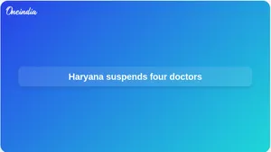 Sex ratio improvement: Haryana suspends four doctors over monitoring and performance lapses