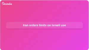 Iran media restrictions order international outlets to limit Israeli use of submitted content