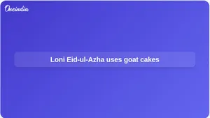 Eid-ul-Azha eco-friendly celebration in Loni, Ghaziabad features goat-shaped cakes