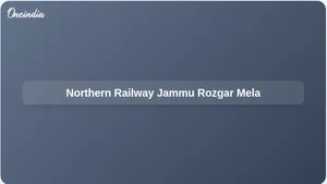 Rozgar Mela: Northern Railway Jammu Division to issue 220 government job appointment letters on May 23