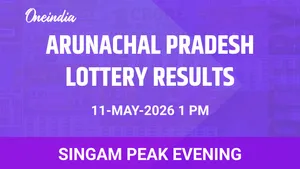 Singam Peak Evening Winners 11 May: Arunachal Pradesh Weekly Lottery Draw Results