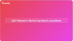 2027 Women's World Cup Brazil countdown begins with events in Miami, Rio, and Vancouver