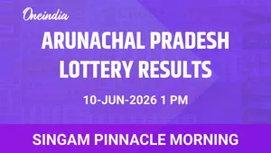 Arunachal Pradesh Singam Pinnacle Morning Winners June 10