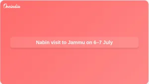 Nitin Nabin Jammu visit set for 6–7 July to review BJP organisation in Jammu and Kashmir