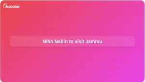 Nitin Nabin Jammu visit set for July 6–7 as BJP reviews organisation in Jammu and Kashmir