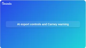 AI export controls: Carney warns reliance on US providers after Anthropic limits