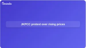 Rising prices protest in Jammu as JKPCC targets LPG and fuel inflation