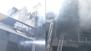 13 Dead As Massive Fire Engulfs Aliganj Coaching Centre, Students Jump To Safety