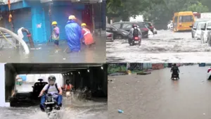 Delhi-NCR Paralysed After Just Hours Of Rain: Flooded Roads, Uprooted Trees, IMD Red Alert | Watch