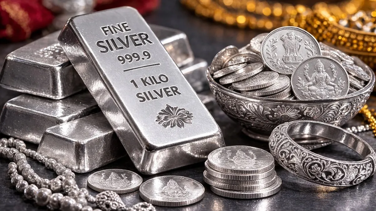 Silver Rate Today: चांदी हुई धड़ाम! ऑलटाइम हाई से ₹1.53 लाख सस्ती, आज क्या है 100gm सिल्वर का लेटेस्ट रेट?
