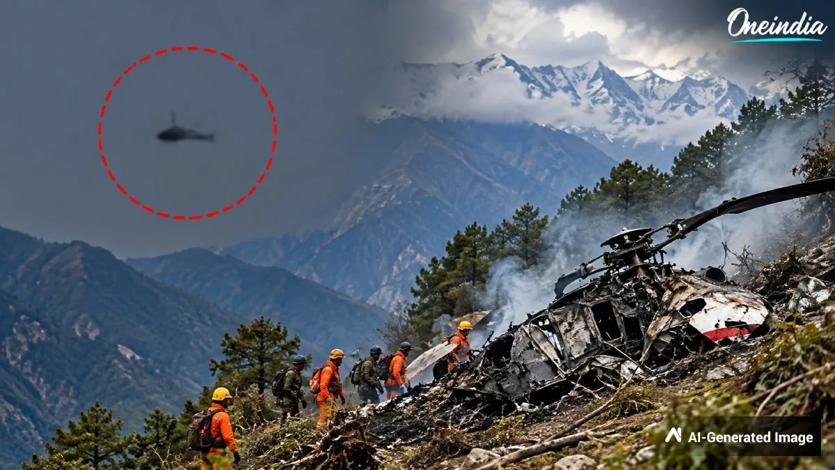 Badrinath Helicopter Crash: जोशीमठ-बद्रीनाथ के बीच हेलिकॉप्टर क्रैश, देहरादून जा रहा था-6 लोग सवार थे