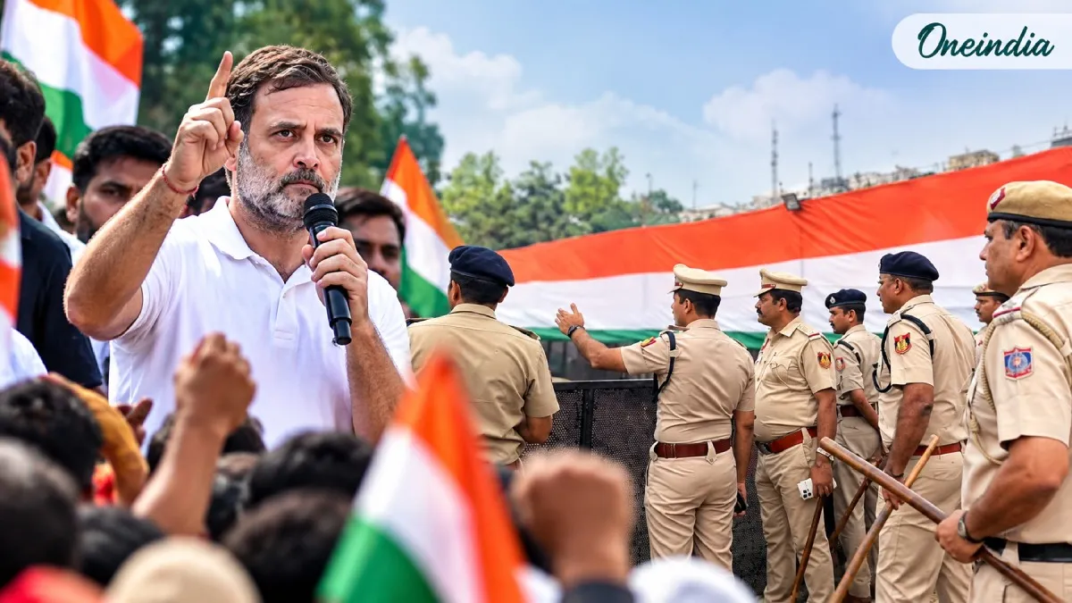 ChaloDilli: 'पुलिस और लाठियों से मत डरो', Rahul Gandhi ने 1 नवंबर को लेकर कहा, रामलीला मैदान में खाकी का डेरा!