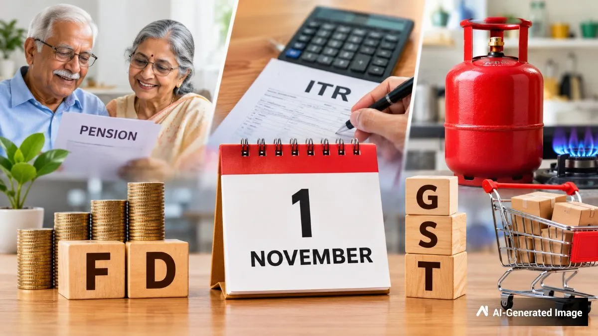 1 नवंबर से बदल जाएंगे ये 5 बड़े नियम! पेंशनर्स, टैक्सपेयर्स और LPG सिलेंडर पर पड़ेगा असर, अभी करें चेक